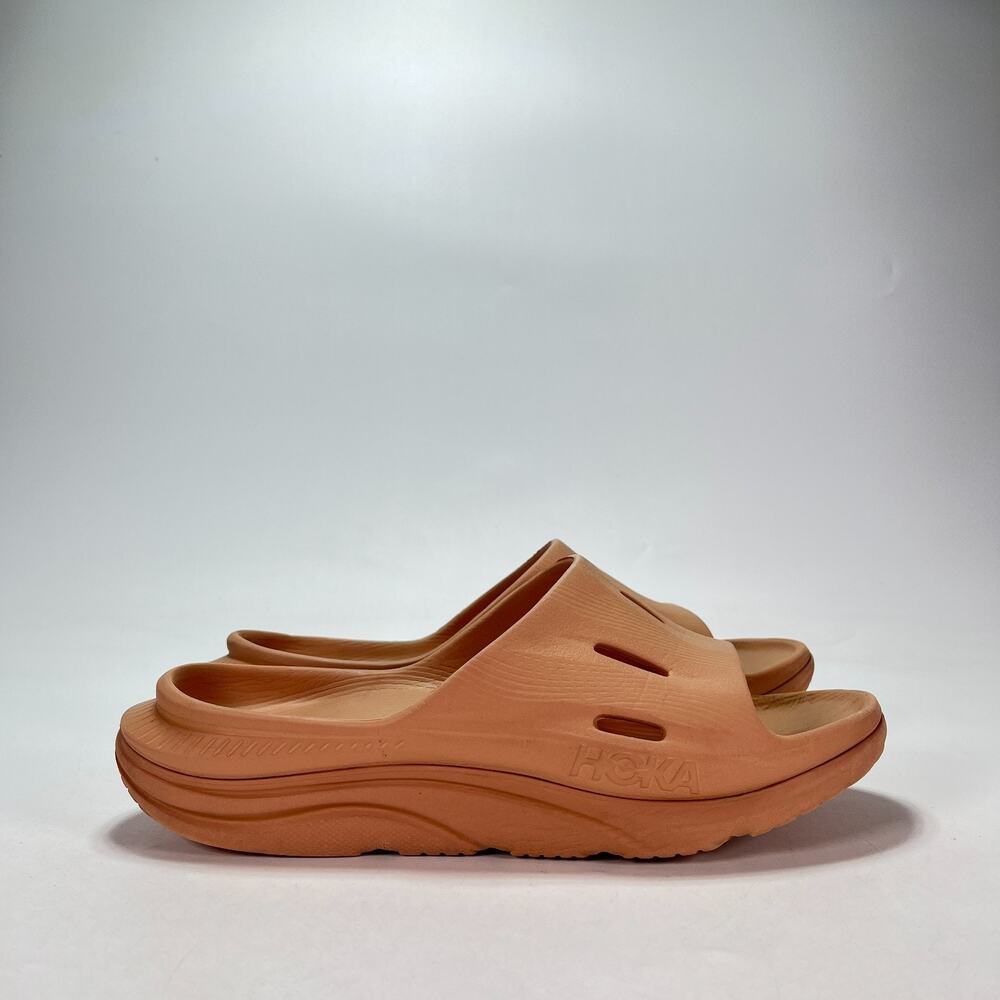HOKA Ora Recovery Slide 3 Tan Casual Comfort Slip On Slide Sandals Men's Size 8
